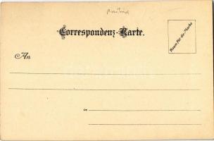 Graz, Uhrturm auf dem Schlossberg / clock tower. Art Nouveau, litho