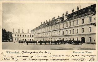1906 Wöllersdorf (Wöllersdorf-Steinabrückl), Kaserne am Wasser / K.u.K. military barracks. Julius Seifer Nr. 1737.