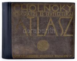 Dr. Cholnoky Jenő (szerk.): Földrajzi és statisztikai atlasz. 78 fő és 155 melléktérkép, világstatisztika. Szerk.: - -. Bp., 1929, Győző Andor. Második, javított kiadás. Egészvászon-kötés, 4 javított lappal, néhány nagyon kevés oldal foltos. Tulajdonosi névbejegyzéssel.