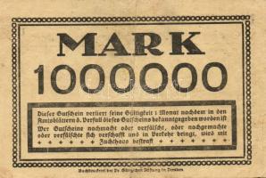 Német Birodalom/Weimari Köztársaság/Dresden-Altstadt 1923.8.14. 1000.000M T:II