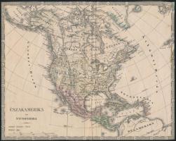 cca 1870 Északamerika és Nyugotindia. 18,5x24 cm. Körülvágva.