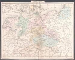Németország a sziléziai háború idejében. Jausz, tört. Atlas 8. számából. Bécs, Hölzel E. 22,5x29 cm.