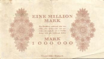 Német Birodalom/Weimari Köztársaság/ Dresden-Neustadt 1923.8.14. 1000.000M (3x) klf széria T:II,II/I...