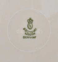 Seltmann virágmintás süteményes készlet, 6 db kistányér + 1 db kínáló, jelzett, matricás, apró kopás...