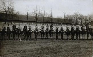 1916 M. kir. honvéd Ludovika Akadémia, Osztrák-magyar lovas egység / WWI Austro-Hungarian K.u.K. military, cavalrymen at the Ludovica Military Academy. Schäffer Ármin photo