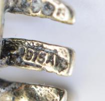 Ezüst(Ag) miniatűr padocska, jelzett, 4×2 cm, nettó: 6,55 g