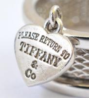 Ezüst(Ag) szívecskés gyűrű, Tiffany jelzéssel, méret: 50, nettó: 4,1 g