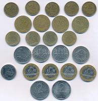 Franciaország 24db-os érmetétel, közte 19 különféle kiadású évjárattal T:2,2- France 24pcs coin lot, with 19 different years issue C:XF,VF