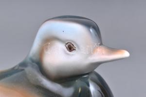 4 db Hollóházi porcelán madár, kézzel festett, jelzett, apró kopásokkal, m: 14 cm és 20,5 cm közötti...