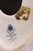 4 db Hollóházi porcelán madár, kézzel festett, jelzett, apró kopásokkal, m: 14 cm és 20,5 cm közötti...