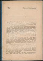 1886 A pannonhalmi főapát rendelete. Az apátság gazdálkodásával kapcsolatos intézkedésekről 18 p. + VI.táblázat