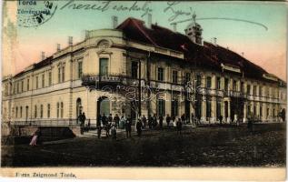 1906 Torda, Turda; Törvényszék. Borza Zsigmond kiadása / court (vágott / cut)