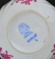 Herendi virágos mini tálka. Matricás, jelzett, hibátlan m: 2,5 cm, d: 6,5 cm