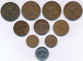 Írország 1928-1993. 10db-os érmetétel T:2,2- Ireland 1928-1993. 10pcs coin lot C:XF,VF