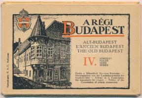 Budapest. A régi Budapest IV. sorozat. Kiadja a Műemlékek Országos Bizottsága - képeslapfüzet 12 kép...