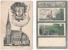 Budapest II. Máriaremete - 4 régi képeslappal / 4 pre-1945 postcards