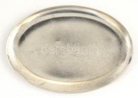 Ezüst(Ag) monogramos tálka, jelzett, 10×6,5 cm, nettó: 30,29 g