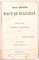 Virág Benedek: Magyar századai. I-VI. kötet. Háromba kötve Harmadik kiadás. Toldy [Schedel] Ferenc által. Pest, 1862-1863. Heckenast Gusztáv. 1 címkép (Virág Benedek mellképe, kijár) + 252 l., XVI l. 239 l, 193 l., 191 l., VIII l. 224 l. Korabeli félvászon kötésben