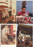35 db MODERN folklór motívum képeslap / 35 modern folklore motive postcards
