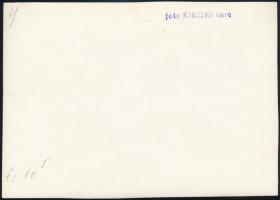 cca 1933 Kinszki Imre (1901-1945) budapesti fotóművész hagyatékából, pecséttel jelzett vintage fotó ...