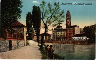 1915 Nagyvárad, Oradea; Körös-parti részlet / Cris riverbank (EK)