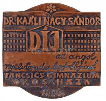 Rajki László (1939-) 1988. "Dr. Kaáli-Nagy Sándor Díj - Az angol nyelvtanulás legjobbjának, Tán...