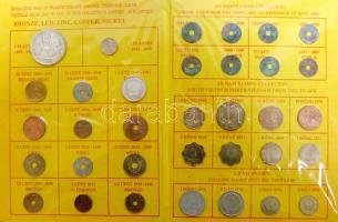 Vietnami feliratú ajándék kollekció főleg Francia-Indokína, Vietnám(Észak + Dél) néhány USA és Dél-Korea, 1$ replikát összesen 34klf db T:1,2,3