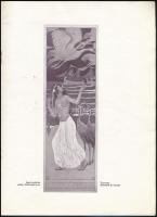 cca 1905-15 A gödöllői szövőiskola, az orsz. m. kir. iparművészeti iskola tanműhelyének képes árjegy...