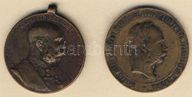 Ausztria/Magyarország 1873. + 1898. 2klf katonai érdemérem T:3 fny, ph