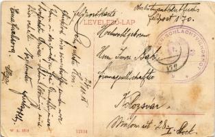 1916 Medgyes, Mediasch, Medias; Pályaudvar, vasútállomás. W. L. 1732.  / Bahnhof / railway station +...