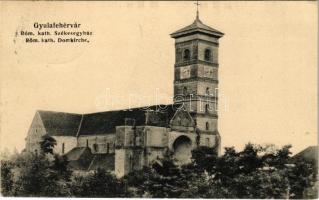 1909 Gyulafehérvár, Alba Iulia; Római katolikus székesegyház. Petri F. Vilmos kiadása / Röm. kath. Domkirche / cathedral, church