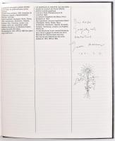 1991-es naptár, Gross Arnold grafikáival, jó állapotban, dedikált, 26,5x22,5 cm