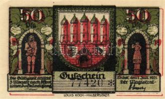 Német Birodalom/Weimari Köztársaság/ Zerbst 1921. 10Pf + 25Pf + 50Pf(6x) + 100Pf 9klf db, teljes sor...