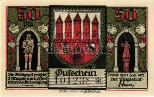 Német Birodalom/Weimari Köztársaság/ Zerbst 1921. 10Pf + 25Pf + 50Pf(6x) + 100Pf 9klf db, teljes sor...