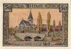 Német Birodalom/Weimari Köztársaság/ Ditfurt 1921. 10Pf + 25Pf + 50Pf + 75Pf 4klf db, teljes sor T:I