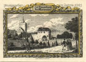 Német Birodalom/Weimari Köztársaság/ Naumburg 1921. 25Pf(3x) + 75Pf(3x) 6klf db, teljes sor T:I