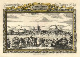 Német Birodalom/Weimari Köztársaság/ Naumburg 1921. 25Pf(3x) + 75Pf(3x) 6klf db, teljes sor T:I