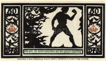 Német Birodalom/Weimari Köztársaság/ Quedlingburg 1921. 50Pf(6x) 6klf db, teljes sor T:I