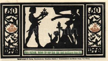 Német Birodalom/Weimari Köztársaság/ Quedlingburg 1921. 50Pf(6x) 6klf db, teljes sor T:I