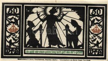 Német Birodalom/Weimari Köztársaság/ Quedlingburg 1921. 50Pf(6x) 6klf db, teljes sor T:I