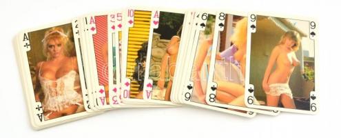 1988 Foto Pin-Up kártya 55 lap Offset és Játékkártya nyomda. / deck of cards