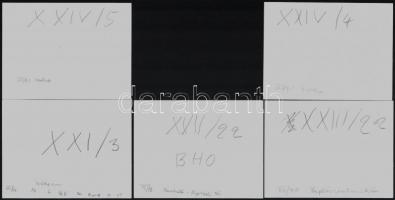 cca 1960-1970 Felvidéki városképek (Trencsén, Zsolna, Tátra), 11 db fotó, 9×12 cm