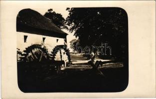 1914 Szenc, Szempcz, Senec; Fekete-víz malom, vízimalom / watermill. Fridrichowszky Jani photo