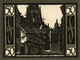 Német Birodalom/Weimari Köztársaság/Münster 1921. 50Pf (5x) mind klf, komplett sor T:I