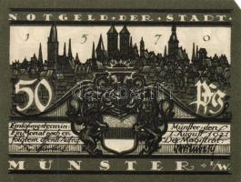 Német Birodalom/Weimari Köztársaság/Münster 1921. 50Pf (5x) mind klf, komplett sor T:I