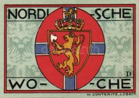 Német Birodalom/Weimari Köztársaság/Lübeck 1921. 50Pf (5x) mind klf, komplett sor T:I