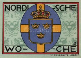 Német Birodalom/Weimari Köztársaság/Lübeck 1921. 50Pf (5x) mind klf, komplett sor T:I