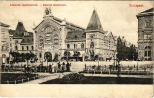 1908 Budapest IX. Központi vásárcsarnok, Hotel Nádor szálloda, gyógyszertár. Divald Károly 19-1907. (Rb)