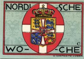 Német Birodalom/Weimari Köztársaság/Lübeck 1921. 50Pf (5x) mind klf, komplett sor T:I