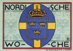 Német Birodalom/Weimari Köztársaság/Lübeck 1921. 50Pf (5x) mind klf, komplett sor T:I